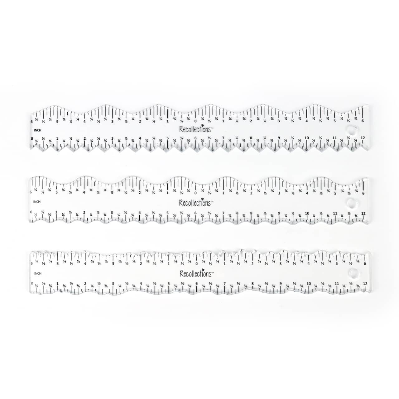 6 Pack: Paper Tearing Guide Ruler Set by Recollections™